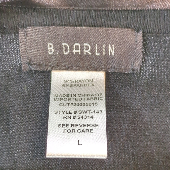 B Darlin Black Women's Shrug - Picture 2 of 4